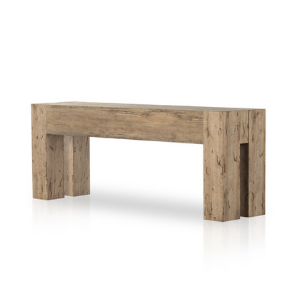 Remy 86" Console Table - Rustic Wormwood Oak