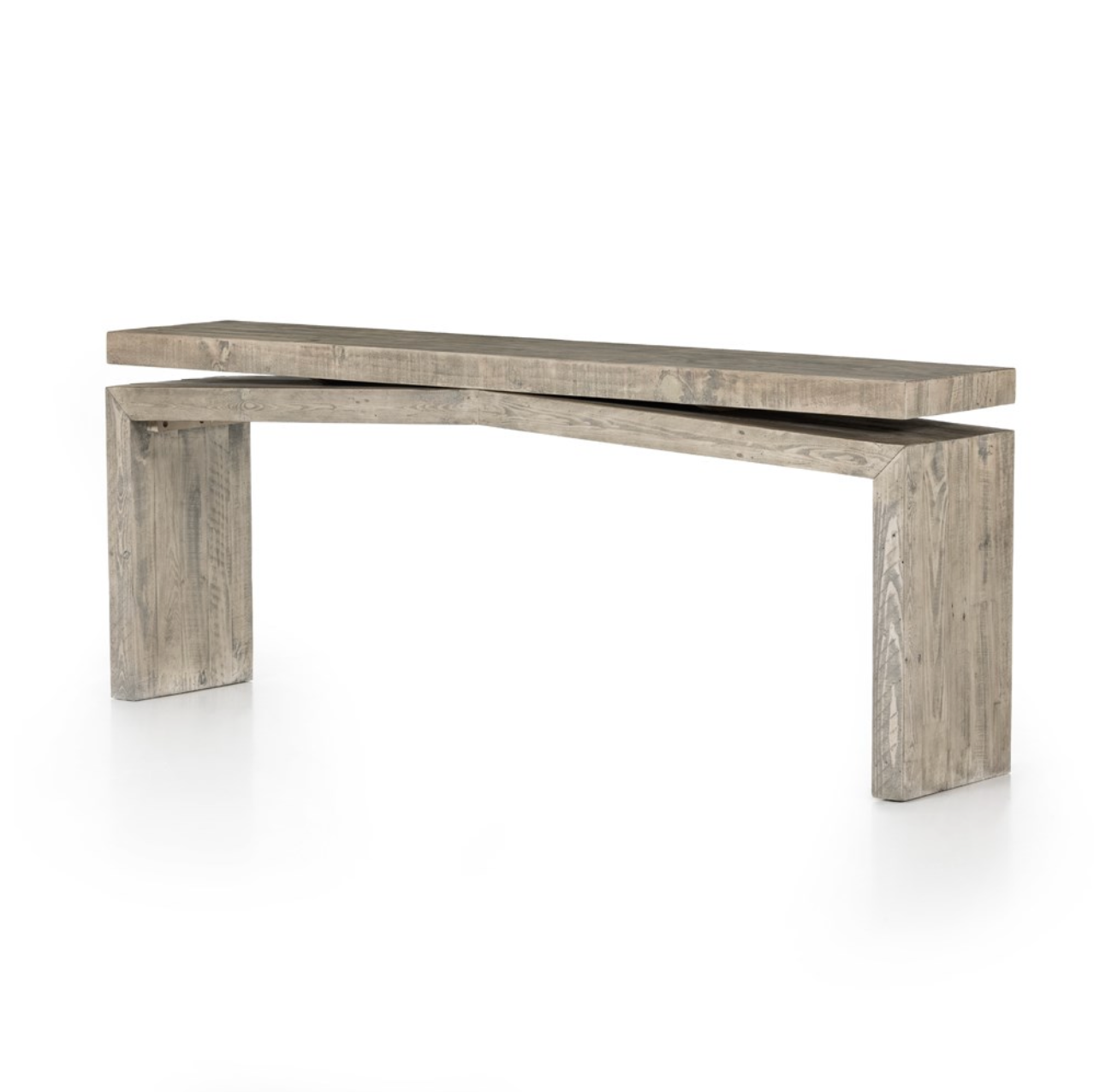 Odette 79" Console Table - Weathered Wheat