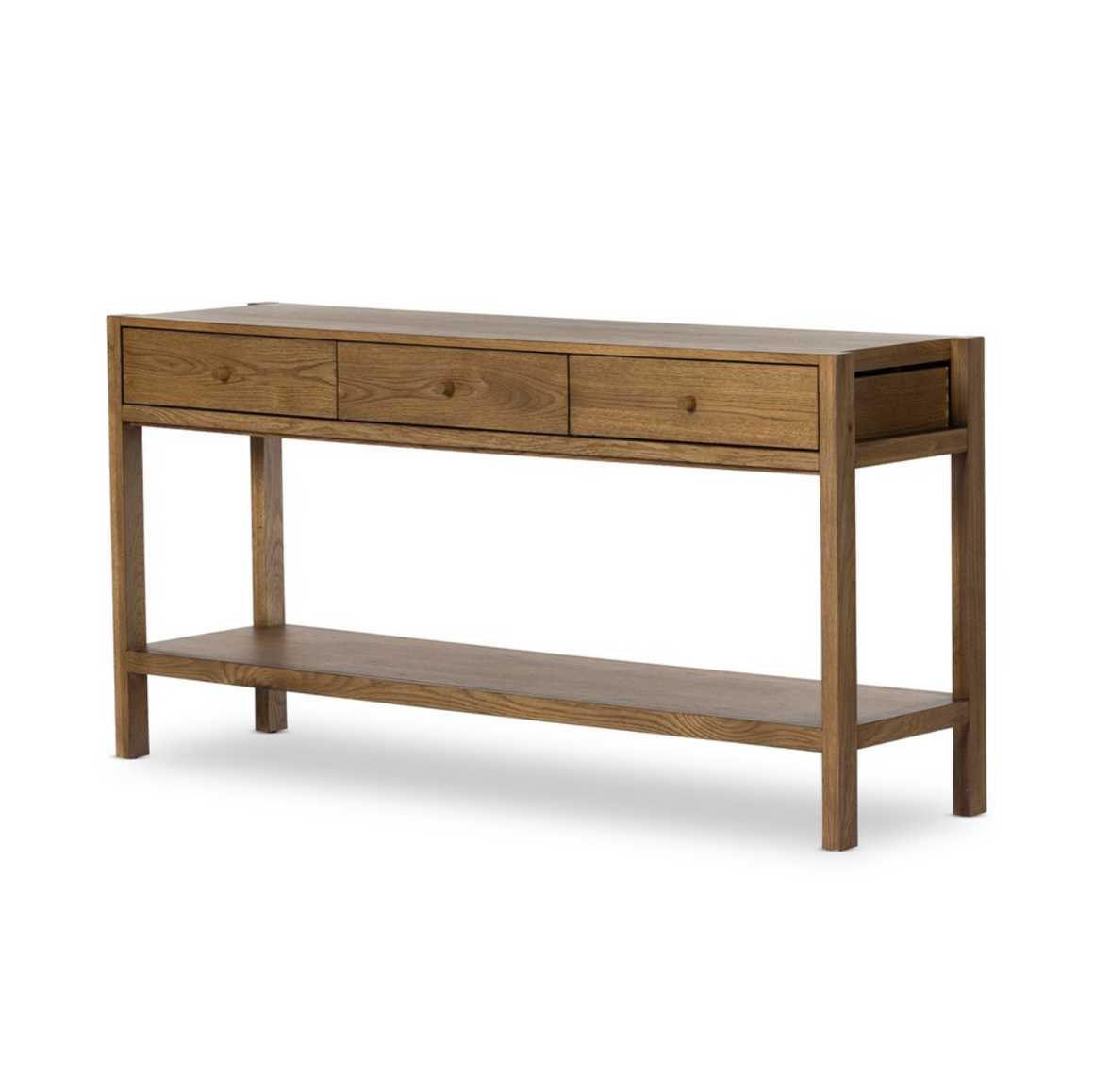 Avila 60" 3 Drawer Console Table - Tawny Oak