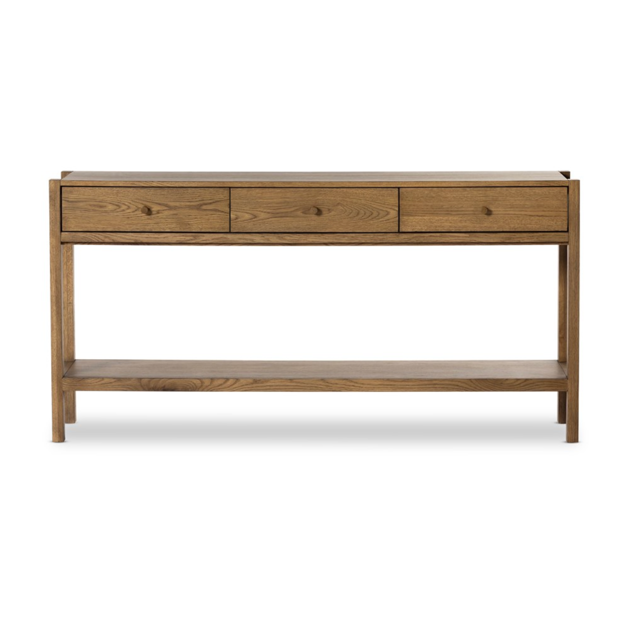 Avila 60" 3 Drawer Console Table - Tawny Oak