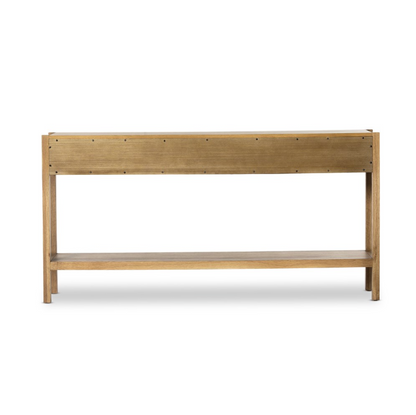 Avila 60" 3 Drawer Console Table - Tawny Oak