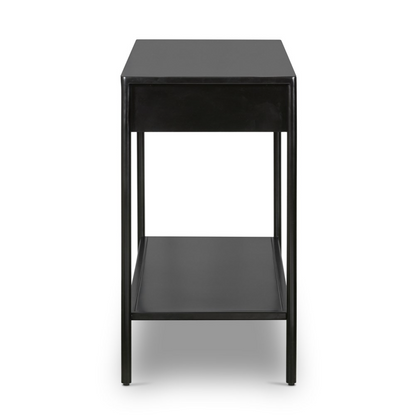 Fuentes 57" Iron Console Table - Black