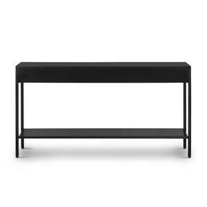 Fuentes 57" Iron Console Table - Black