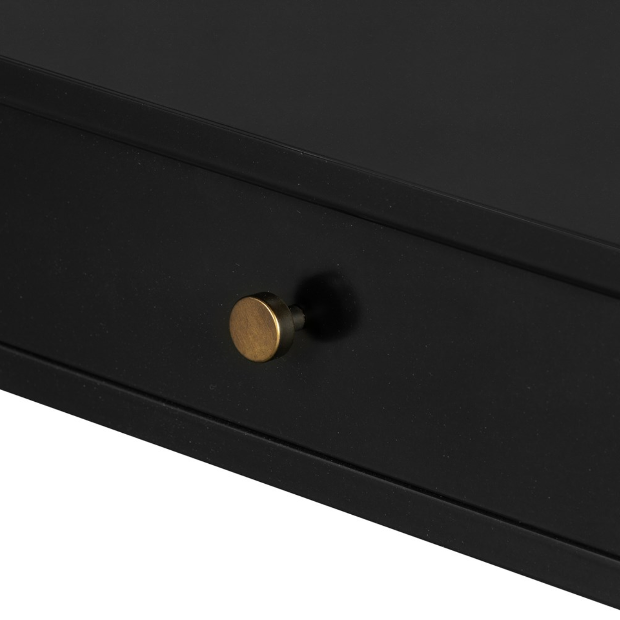 Fuentes 57" Iron Console Table - Black