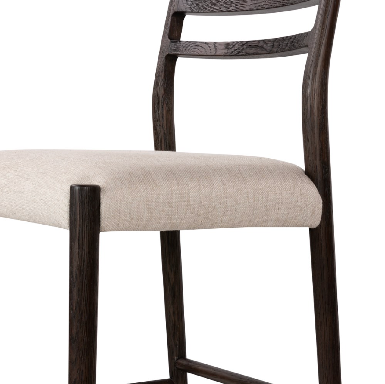 Jolene 44" Barstool - Carbon Oak + Linen