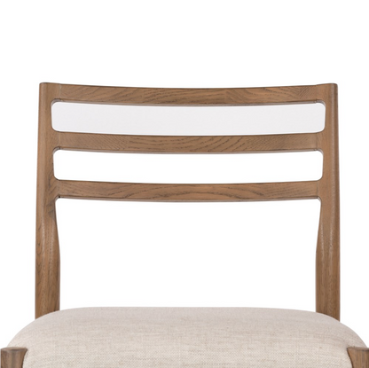 Jolene 44" Barstool - Light Oak + Linen