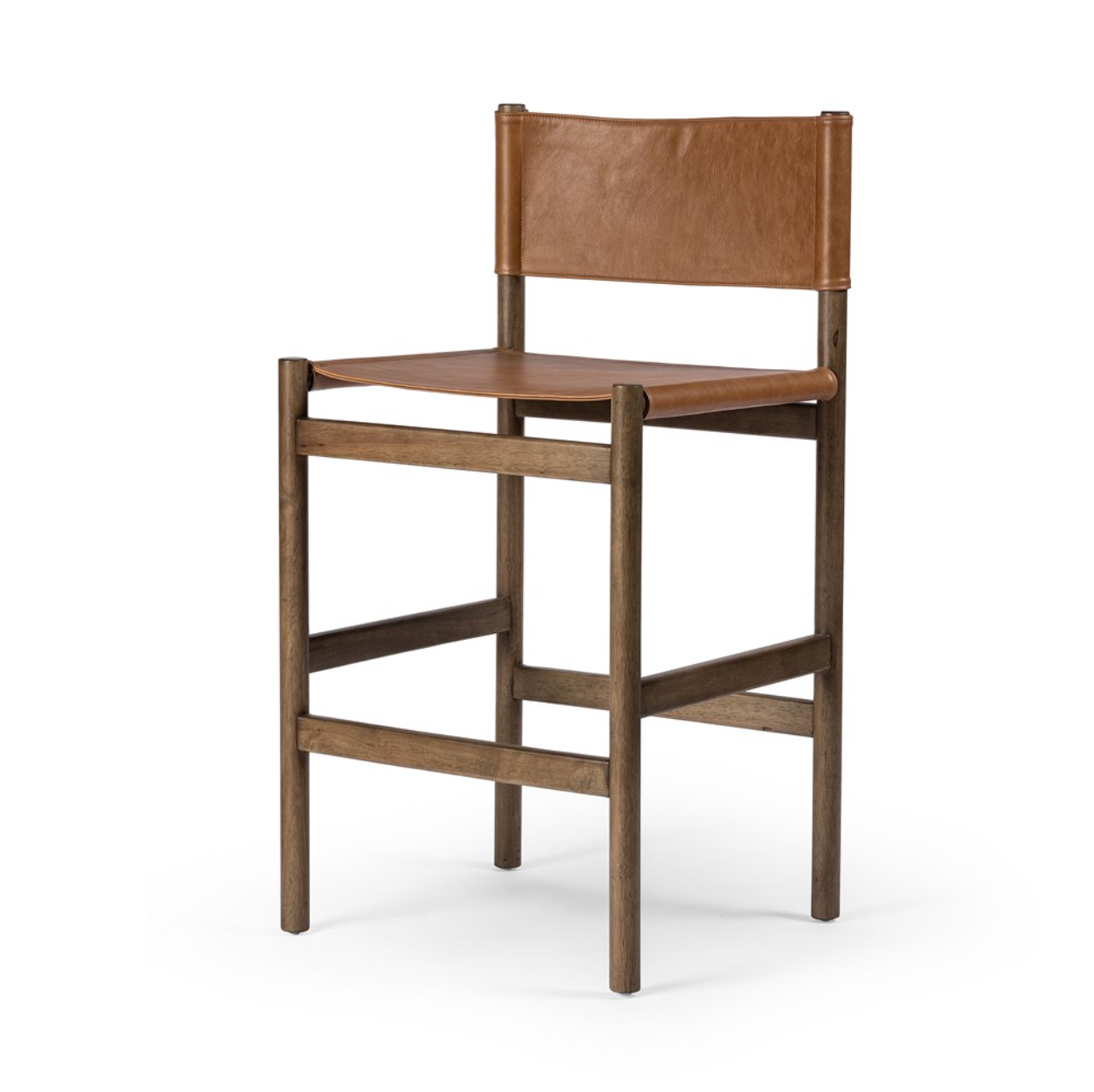 Zander 24" Top Grain Leather Barstool - Sonoma Butterscotch