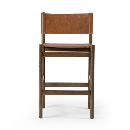Zander 24" Top Grain Leather Barstool - Sonoma Butterscotch