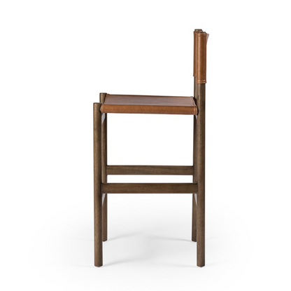 Zander 24" Top Grain Leather Barstool - Sonoma Butterscotch