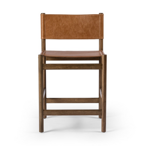 Zander 24" Top Grain Leather Counter Stool - Sonoma Butterscotch