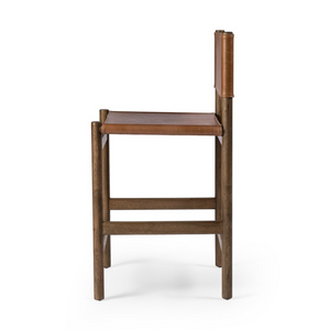 Zander 24" Top Grain Leather Counter Stool - Sonoma Butterscotch