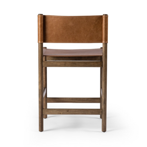 Zander 24" Top Grain Leather Counter Stool - Sonoma Butterscotch