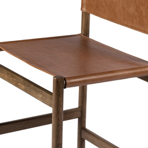 Zander 24" Top Grain Leather Counter Stool - Sonoma Butterscotch