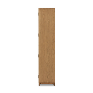Kadence 47" Oak + Glass Door Cabinet - Drifted Oak