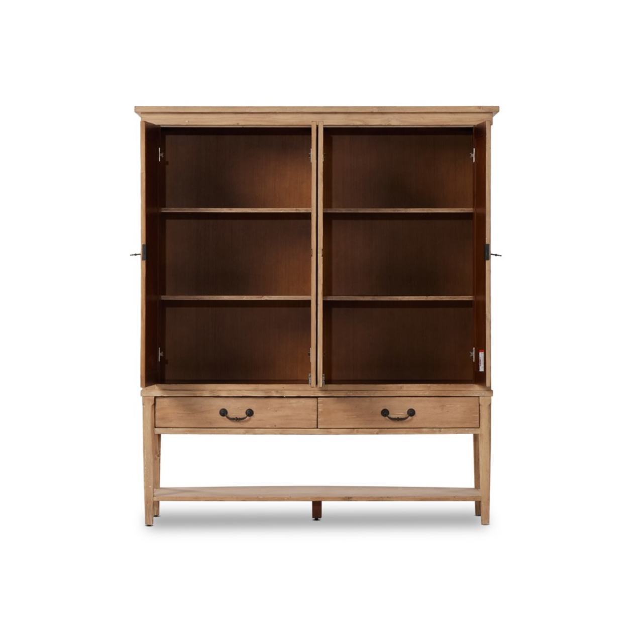 Brunswick 60" 4 Door Storage Cabinet - Aged Pine