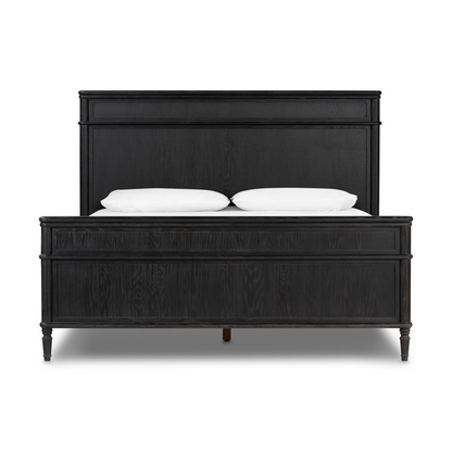 Eloise 65" Queen Bed - Distressed Black