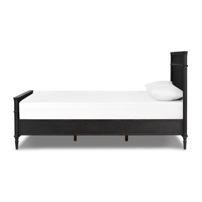 Eloise 65" Queen Bed - Distressed Black
