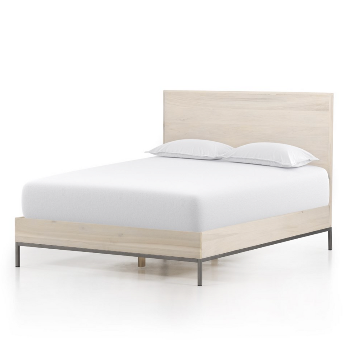 Naomi Queen Bed - Dove Poplar