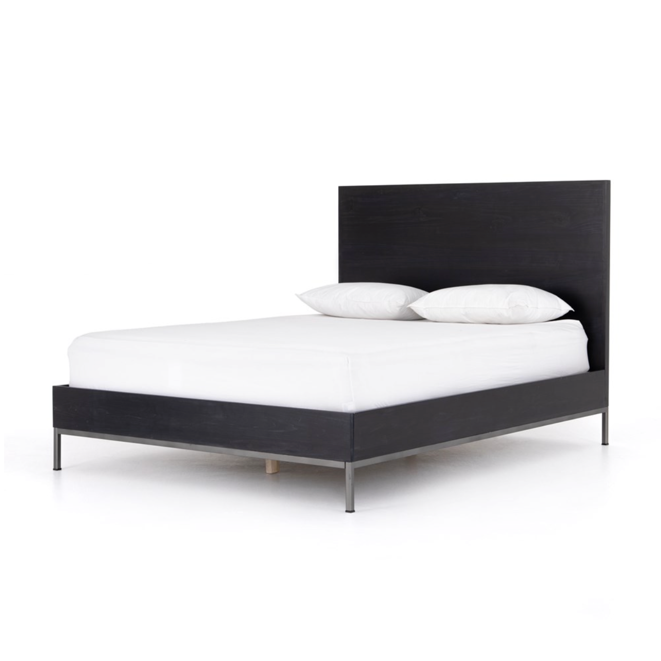 Naomi 78" King Bed - Black Wash Poplar