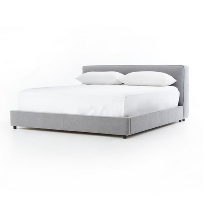Davenport 82"  King Bed - Pebble Pewter