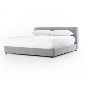 Davenport King Bed - Pebble Pewter