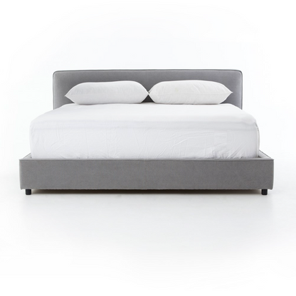 Davenport 82"  King Bed - Pebble Pewter