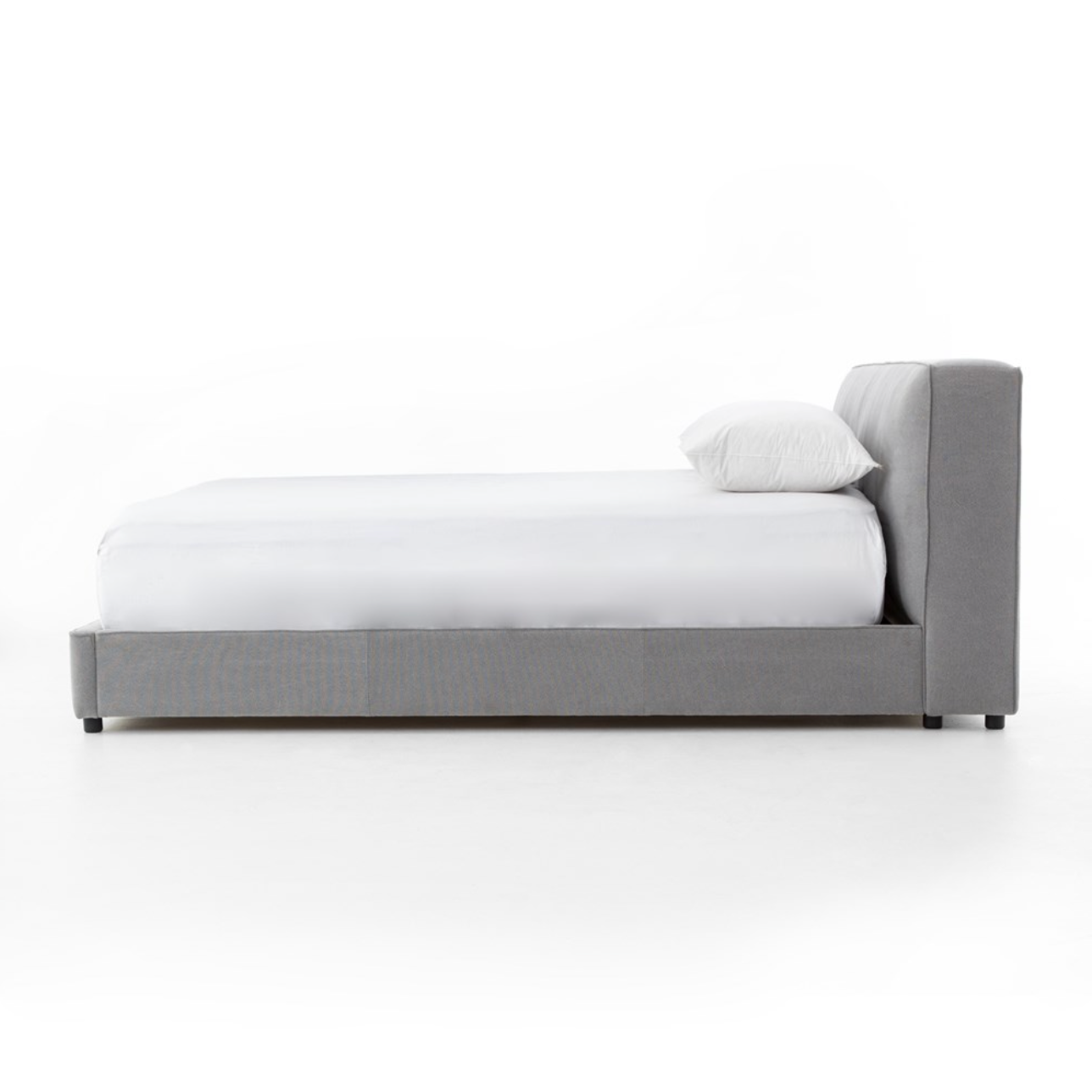 Davenport 82"  King Bed - Pebble Pewter