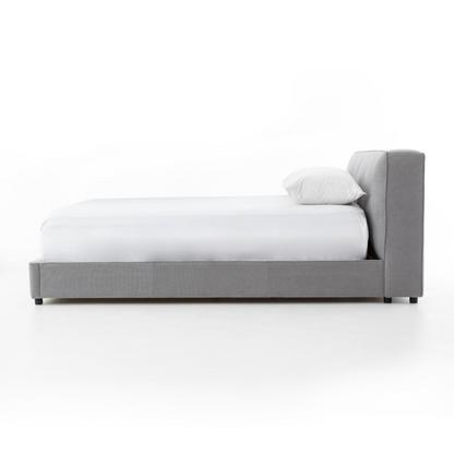 Davenport 82"  King Bed - Pebble Pewter