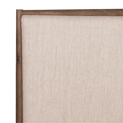 Hutchinson 81" King Bed - Weathered Oak + Linen