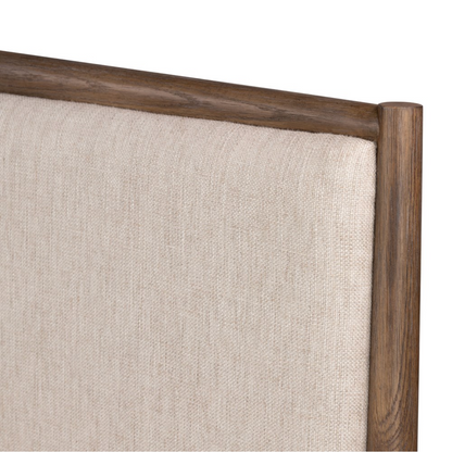 Hutchinson 81" King Bed - Weathered Oak + Linen