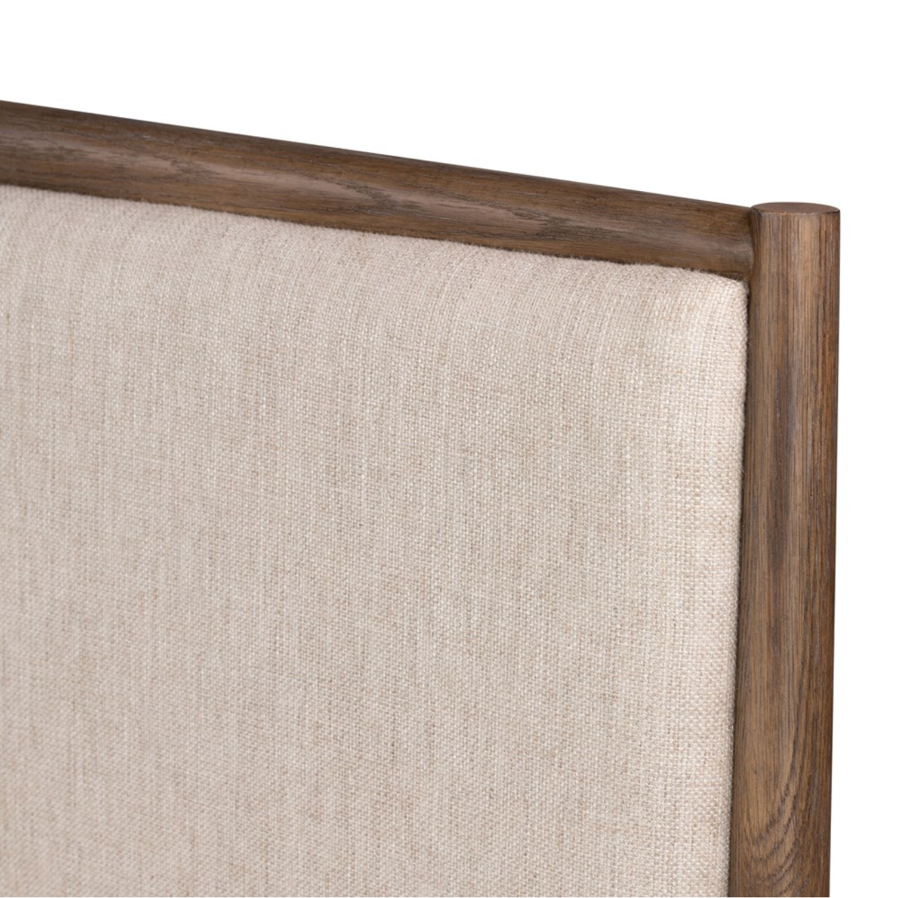 Hutchinson 65" Queen Bed - Weathered Oak + Linen