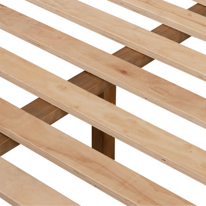 Hutchinson 65" Queen Bed - Weathered Oak + Linen