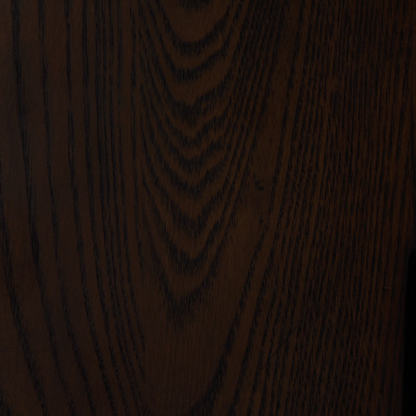 Maren 80" King Bed - Solid Ash + Black Leather