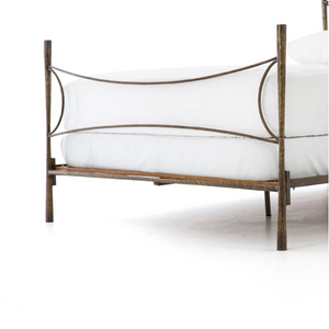 Thalia King Bed - Antique Brass