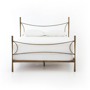 Thalia King Bed - Antique Brass