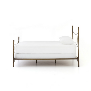 Thalia King Bed - Antique Brass