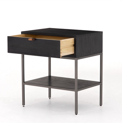 Marcel 24" Nightstand - Black Wash Poplar