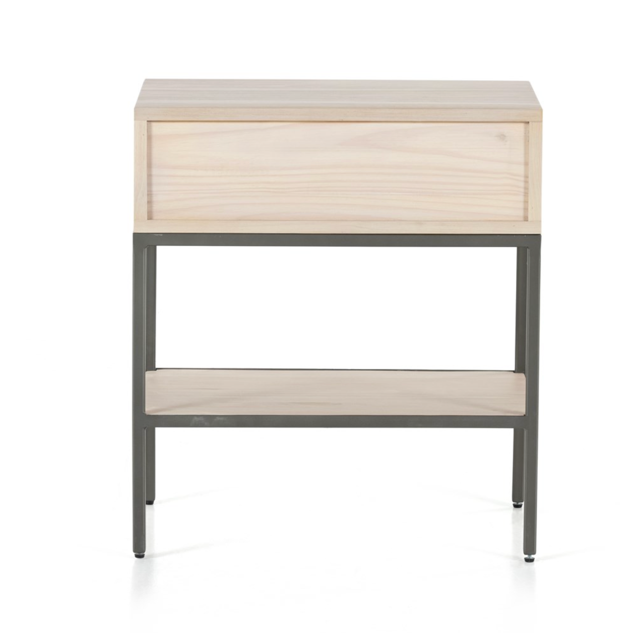 Marcel 24" Nightstand - Dove Poplar + Iron