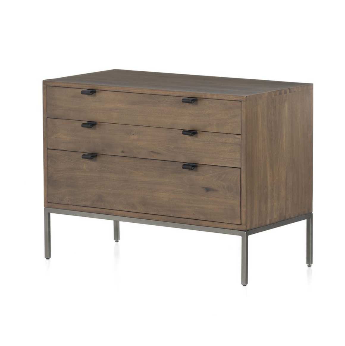 Marcel 36" 3 Drawer Bachelor's Chest  - Auburn Poplar