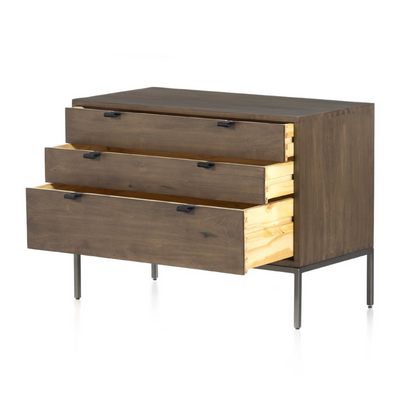 Marcel 36" 3 Drawer Bachelor's Chest  - Auburn Poplar