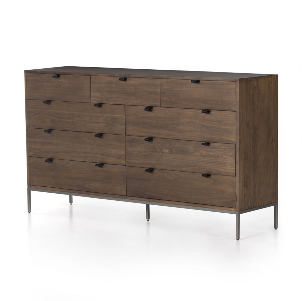 Marcel 70" 9 Drawer Dresser - Auburn Poplar