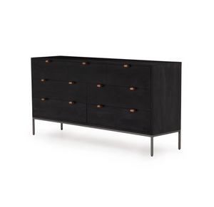 Marcel 70" 7 Drawer Dresser - Black Poplar