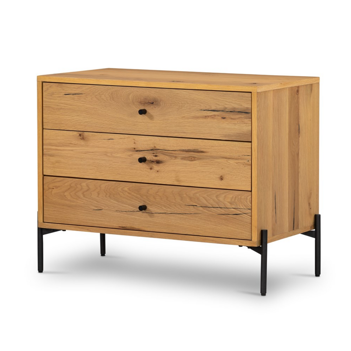 Easton 33" 3 Drawer Nightstand - Light Oak