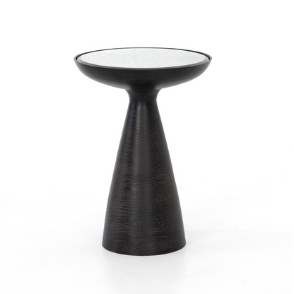 Marcelo 16" Pedestal Table - Brushed Bronze