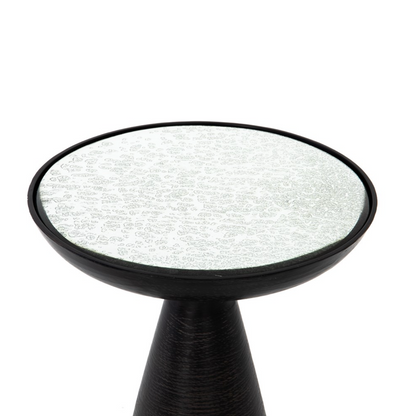 Marcelo 16" Pedestal Table - Brushed Bronze