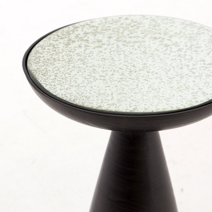 Marcelo 16" Pedestal Table - Brushed Bronze