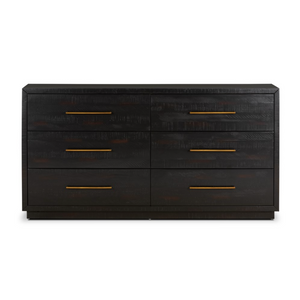 Yasmin 60" 6 Drawer Dresser - Burnish Black