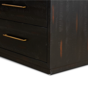 Yasmin 88" 9 Drawer Dresser - Burnish Black