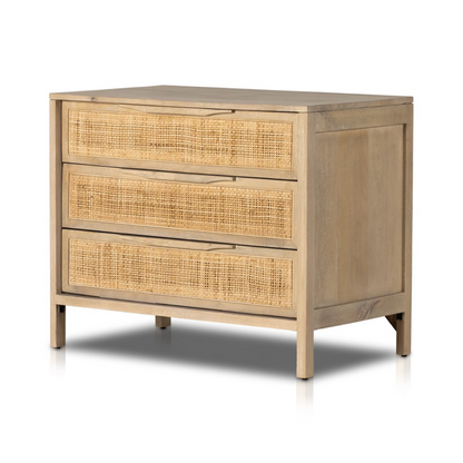 Conway 32" 3 Drawer Nightstand - Natural Mango
