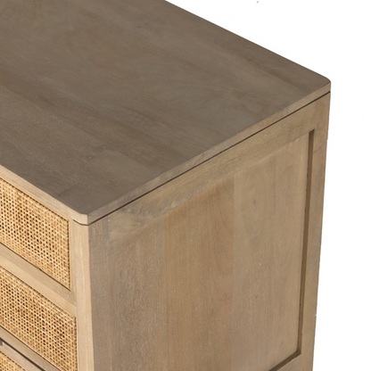 Conway 32" 3 Drawer Nightstand - Natural Mango